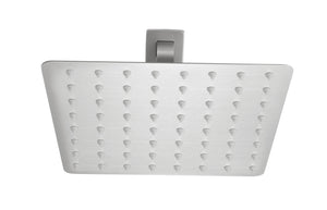 English Elm High Pressure Square Rain Shower Head Stainless Steel Spa Grade Full Body Coverage Brushed Nickel W127264835