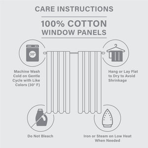 English Elm 1Pc Elegant 50X108" Cotton Curtain Panel With Tufted Chenille Stripes For Light Control & Style B035P341186