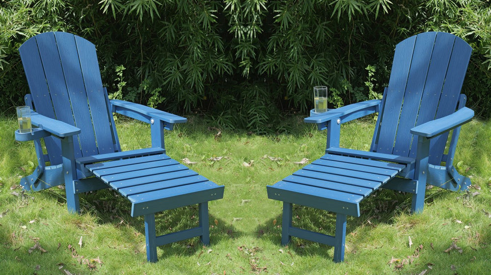 English Elm 2-Piece All-Season Outdoor Lounge Chairs Set For Patios & Gardens – Adjustable, Weather-Resistant Comfort W2085P363118