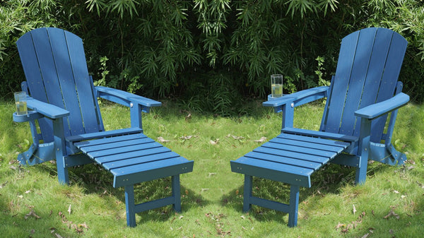 English Elm 2-Piece All-Season Outdoor Lounge Chairs Set For Patios & Gardens – Adjustable, Weather-Resistant Comfort W2085P363118