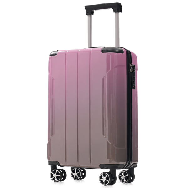 English Elm Luggage 3 Piece Polycarbonate Hardshell Set with Tsa Lock and Spinner Wheels N730P298383P