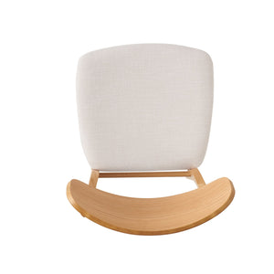 English Elm [video] Set of 2 Minimalist Dining Chairs with Cushioned Seats and Oak Rubberwood Legs N759P371095K