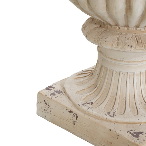 English Elm Mgo Classical Garden Urn Hand Painted Antique Finish Tall Outdoor Statement Planter N772P301515A