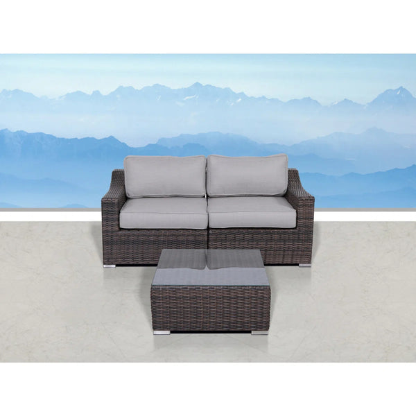 English Elm Lsi Elegant 3-Piece Patio Rattan Set With Plush Cushions – No Assembly, All-Weather Comfort & Style! B120S00072