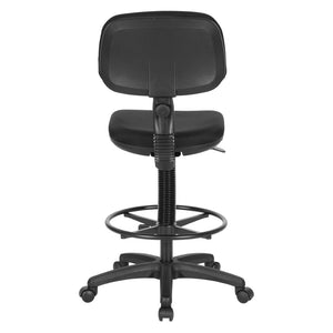 OSP Home Furnishings Sculpture Ergonomic Drafting Chair with Pneumatic Lift Adjustable Footrest Studio Seating DC517-231