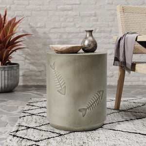 Christopher Knight Home® - Noble House - 16'' Mgo Side Table Fish Pattern