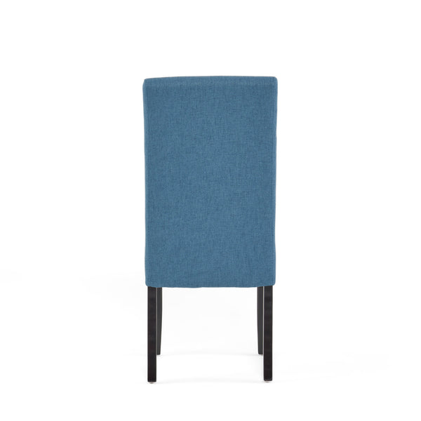 English Elm Hanford Upholstered Dining Chair Set of 2 with T-stitch Back and Tapered Legs N767P360602U