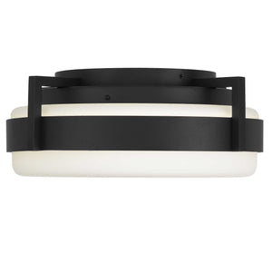 English Elm 15 Inch Led Flush Mount Ceiling Light with Etched Glass Diffuser for Any Room B370P399052