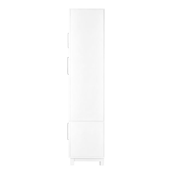 English Elm Vibe Haus Fluted Glass Wall Unit Tall Mdf Entertainment Console for Living Room N893S000011K