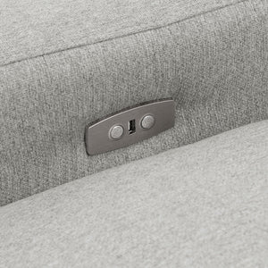 English Elm Hollander Modular Fabric Sectional with Three Power Recliners for Flexible Living Rooms B062S01810
