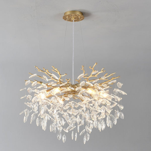 English Elm 10-light Gold Chandelier Seeded Glass Globe Fixture for Dining Room or Kitchen Island W5008P466533