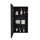 English Elm Medicine Cabinet Sanford, Bathroom, Black