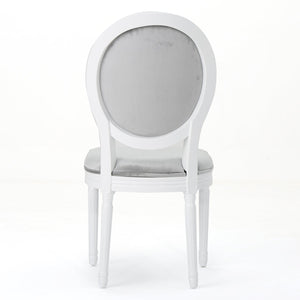 English Elm Christopher Knight Home® - Kd Dining Chair Set Of 2 - Elegant Upholstered Velvet With Iconic Round Backrest, Fluted Legs 60352.00NVLTHGRY