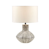 INK+IVY Agape Modern/Contemporary Boho Ceramic Table Lamp II153-0113 White