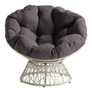 OSP Home Furnishings Papasan Chair Grey