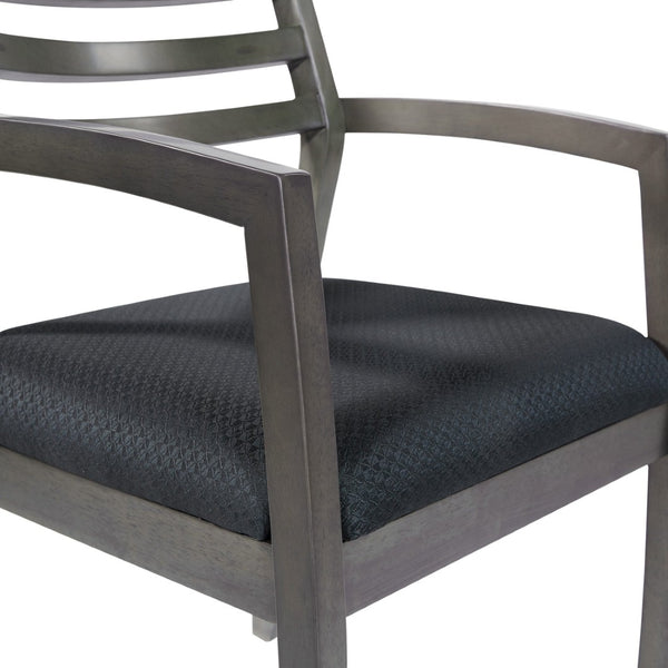 OSP Home Furnishings Napa Ladder Back Guest Chair Hardwood Veneer Frame for Reception and Conference Rooms NAP91SGW-3
