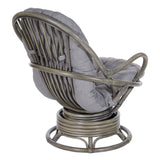 OSP Home Furnishings Tahiti Rattan Swivel Rocker Grey