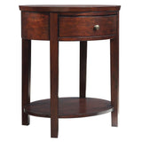 Traver 1-Drawer Oval End Table