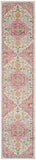 Nourison Passion PSN25 Machine Made Power-loomed Ornamental Border Indoor Only Bohemian Vintage Rug Ivory Pink, Ivory Pink 100% Polypropylene 99446936752