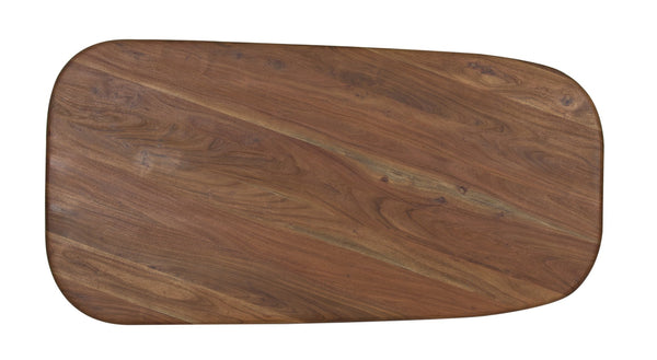 Porter Designs Porter Ekta Solid Acacia Wood Coffee Table - Modern Design With Natural Charm & Unique Grain Brown Wood 05-108-01c-1810-kit