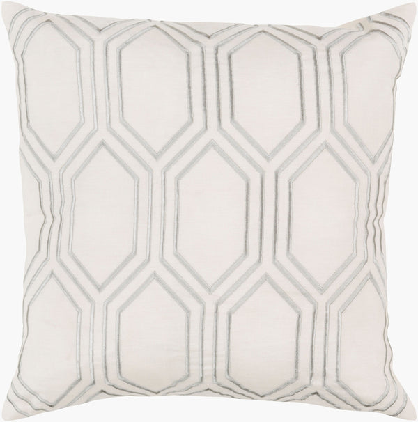 Surya Skyline Traditional 18” Accent Pillow In Exquisite Linen – Soft, Durable, And Easy Care Home Decor Medium Gray Linen Ba001-1818p