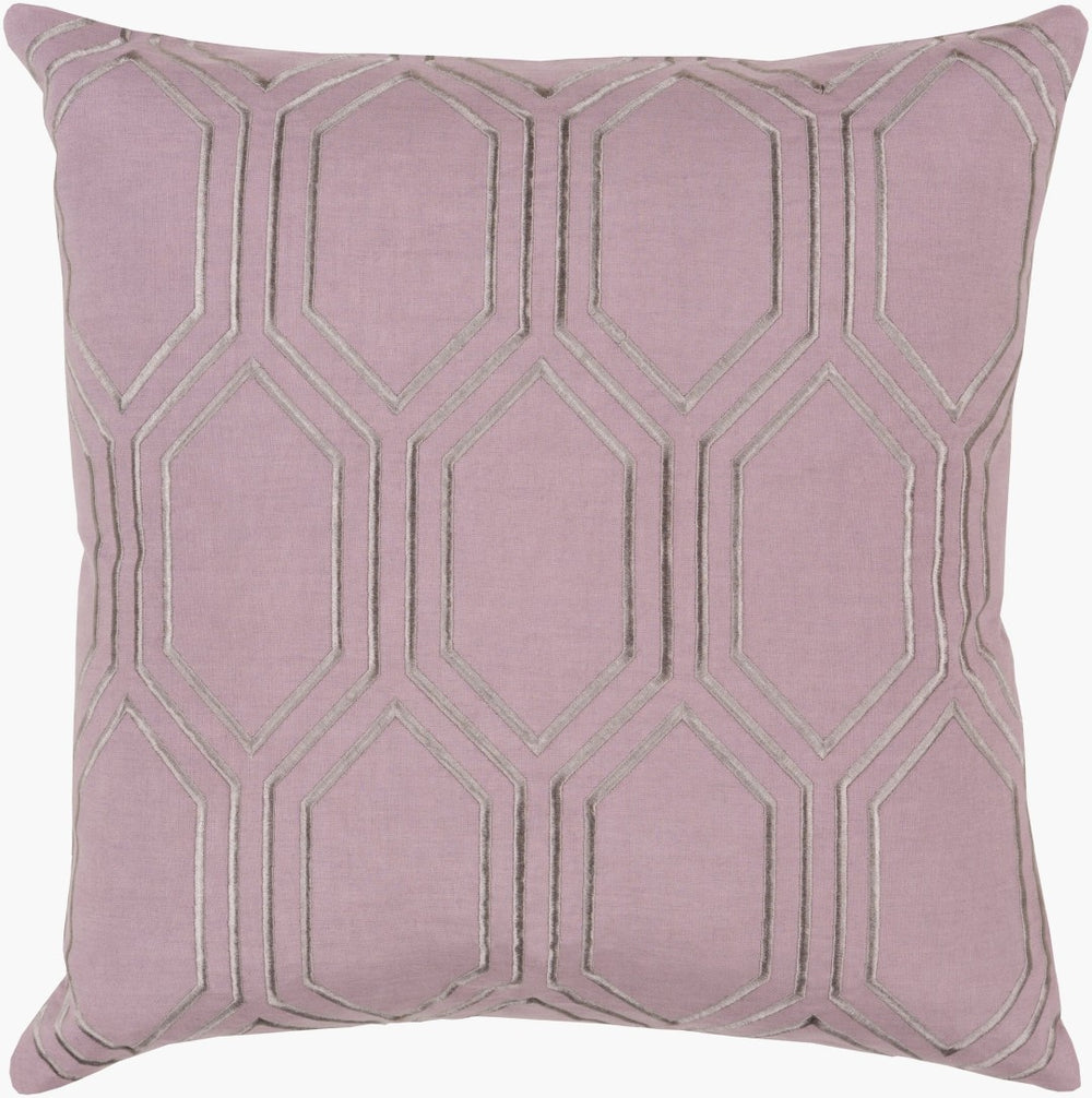 Surya Skyline Woven Linen Square Throw Pillow Textured Natural Fiber Accent for Sofa or Bed BA004-2020D