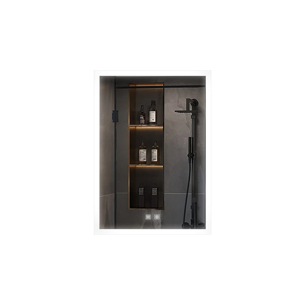 English Elm Aurorium Frameless Led Vanity Mirror with Defogger and Touch Controls for Spa Bathrooms B2731P478344