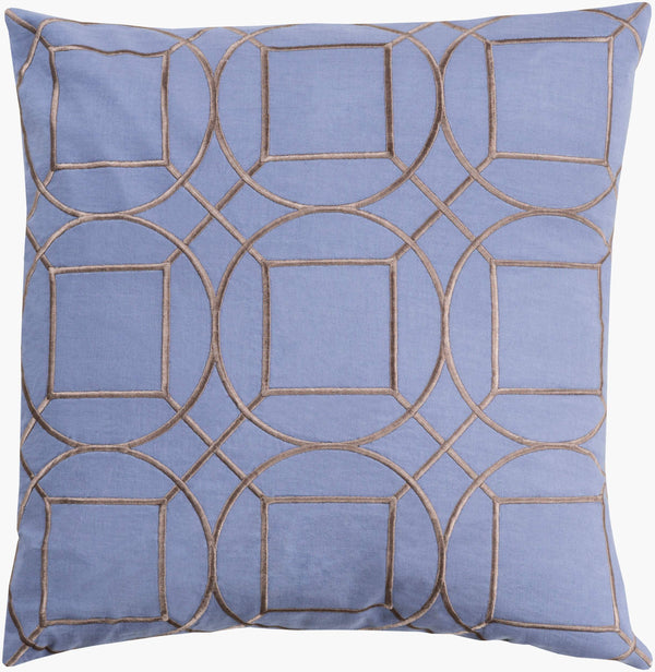 Surya Skyline Traditional 18” Accent Pillow In Exquisite Linen – Soft, Durable, And Easy Care Home Decor Medium Gray Linen Ba011-1818p