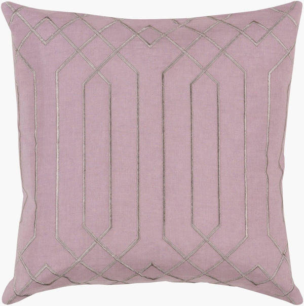 Surya Skyline Woven Linen Square Throw Pillow Handcrafted in India for Sofas and Beds BA018-2222D