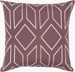 Surya Skyline Traditional 18” Accent Pillow In Exquisite Linen – Soft, Durable, And Easy Care Home Decor Plum Linen Ba026-1818p