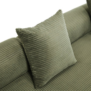 English Elm United We Win Convertible Folding Sofa Bed - Cozy Corduroy Memory Foam For Living Room & Guest Use W1568S00250-GIGA