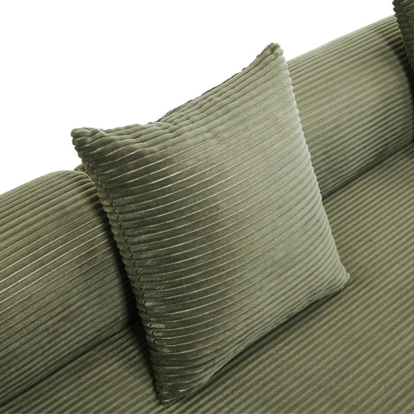 English Elm United We Win Convertible Folding Sofa Bed - Cozy Corduroy Memory Foam For Living Room & Guest Use W1568S00250-GIGA