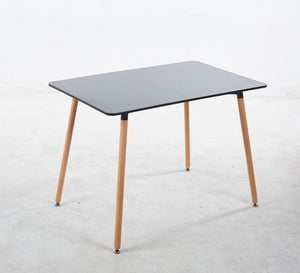 English Elm 1+4,5Pieces Mid-Century Dining Set - Stylish Table For 4-6, Durable Mdf Top & Metal Legs, Versatile Use W234S00070