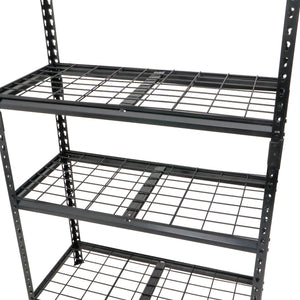 English Elm 2-piece Five Tier Powder Coated Steel Garage Shelving Set Boltless Heavy Duty Storage W2932P373611