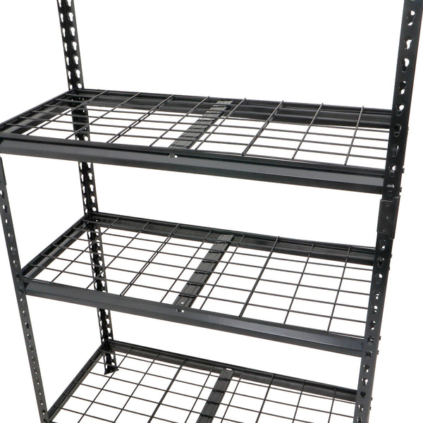 English Elm 2-piece Five Tier Powder Coated Steel Garage Shelving Set Boltless Heavy Duty Storage W2932P373611