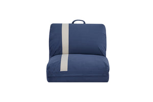 English Elm ARIA Modern Floor Sofa Bed with 6-Position Adjustable Back, Quick 5-Second Fold, Corduroy Comfort Navy Blue W3391P324410