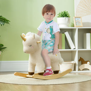 English Elm Qaba Plush Dinosaur Toddler Rocker with 32 Songs Hand Puppet and Safe Wooden Base W2225P249748