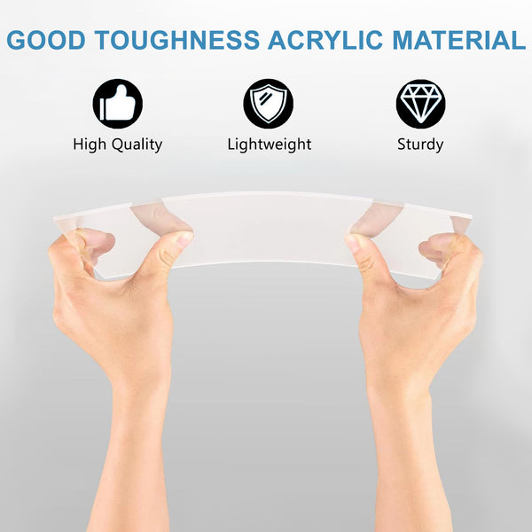 English Elm 36 in Square Clear Acrylic Sheet Uv Stabilized Impact Resistant Diy Panel T3656P337866