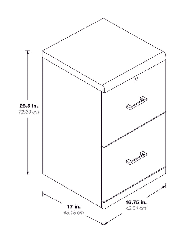 OSP Home Furnishings Alpine Vertical File White