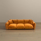 English Elm Ashcroft Furniture - Arlo Burnt Orange Velvet Sofa