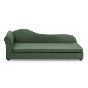 English Elm Oversized Linen Pet Sofa with Wave Backrest for Large Dogs in Modern Living Rooms W487P430330