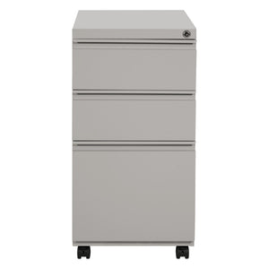 OSP Home Furnishings 22" Mobile Pedestal with Locking Drawers Full Extension Ball Bearing Slides Office Filing PTC22BBF-HF