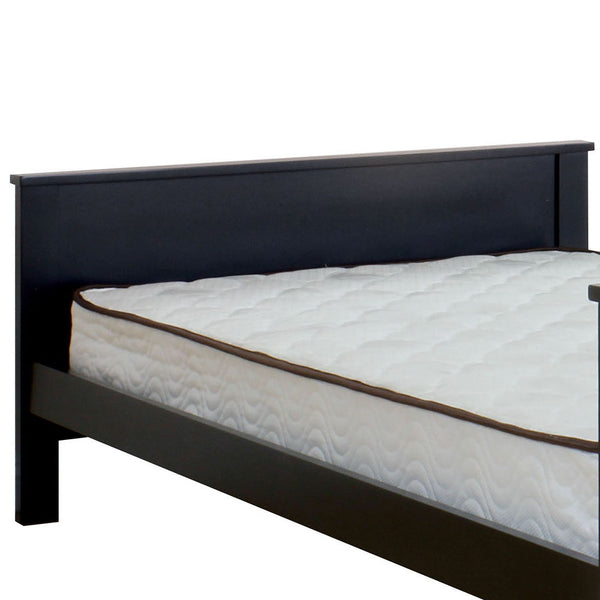 English Elm Black Twin Panel Bed With Classic Charm, Sturdy Slats & Beadboard Headboard For Timeless Style B062S00583