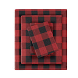 Woolrich Flannel Lodge/Cabin Sheet Set WR20-2287 Red/Black Buffalo Check