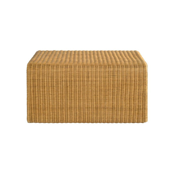 English Elm Square Woven Rattan Coffee Table - Handcrafted Natural Design For Bohemian Living Room Style & Storage B016P378148-GIGA