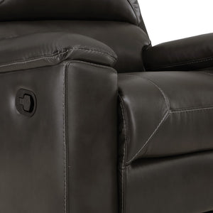 OSP Home Furnishings Santiago Recliner  Charcoal