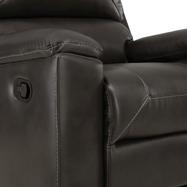 OSP Home Furnishings Santiago Recliner  Charcoal