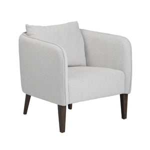 Crestview Collection Transitional Accent Chair - Elegant Grey Upholstery, Durable Rubberwood Frame, & Easy Assembly Gray Polyester Cvfzr6157