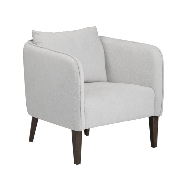 Crestview Collection Transitional Accent Chair - Elegant Grey Upholstery, Durable Rubberwood Frame, & Easy Assembly Gray Polyester Cvfzr6157