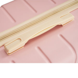 English Elm Premium Abs Hardshell 3 Piece Suitcase Set with Tsa Locks and Spinner Wheels Pink N726P296022S